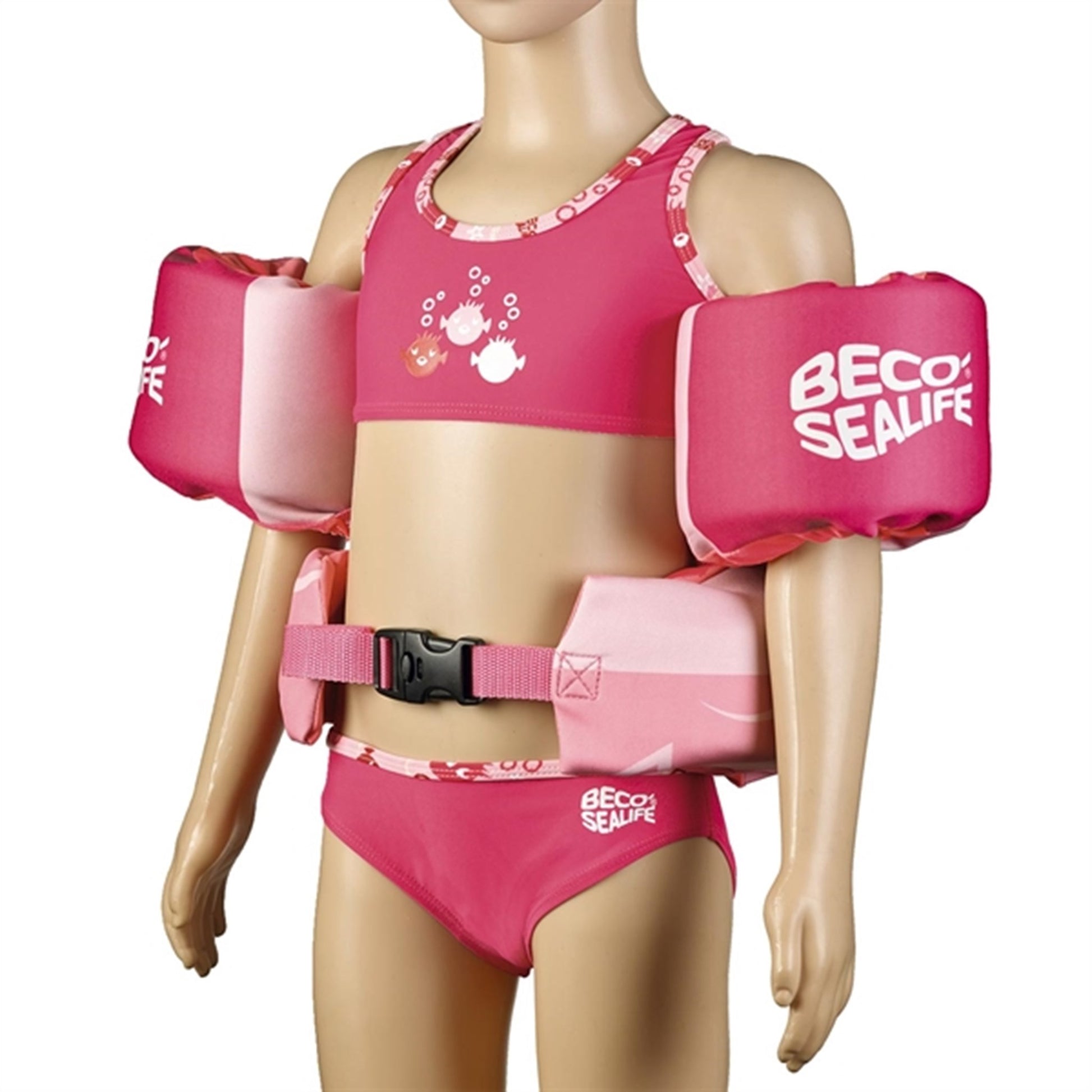 BECO Sealife Neopren Learn-To-Swim Set Pink