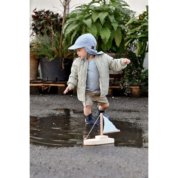 Mikk-Line Sun Hat Solid Faded Denim