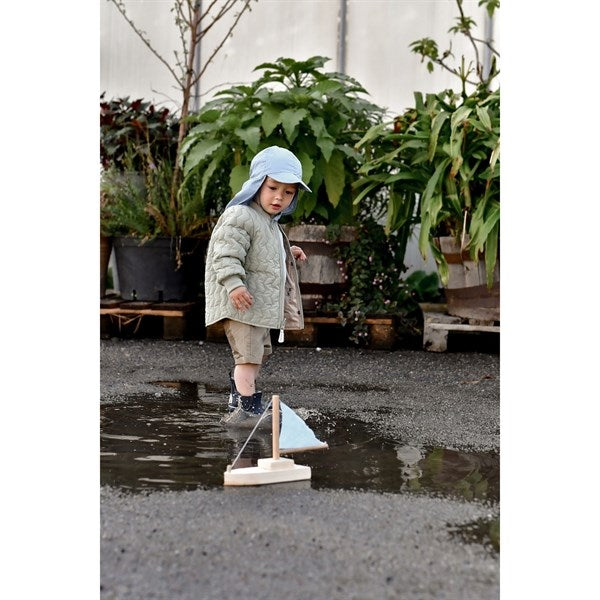 Mikk-Line Sun Hat Solid Faded Denim