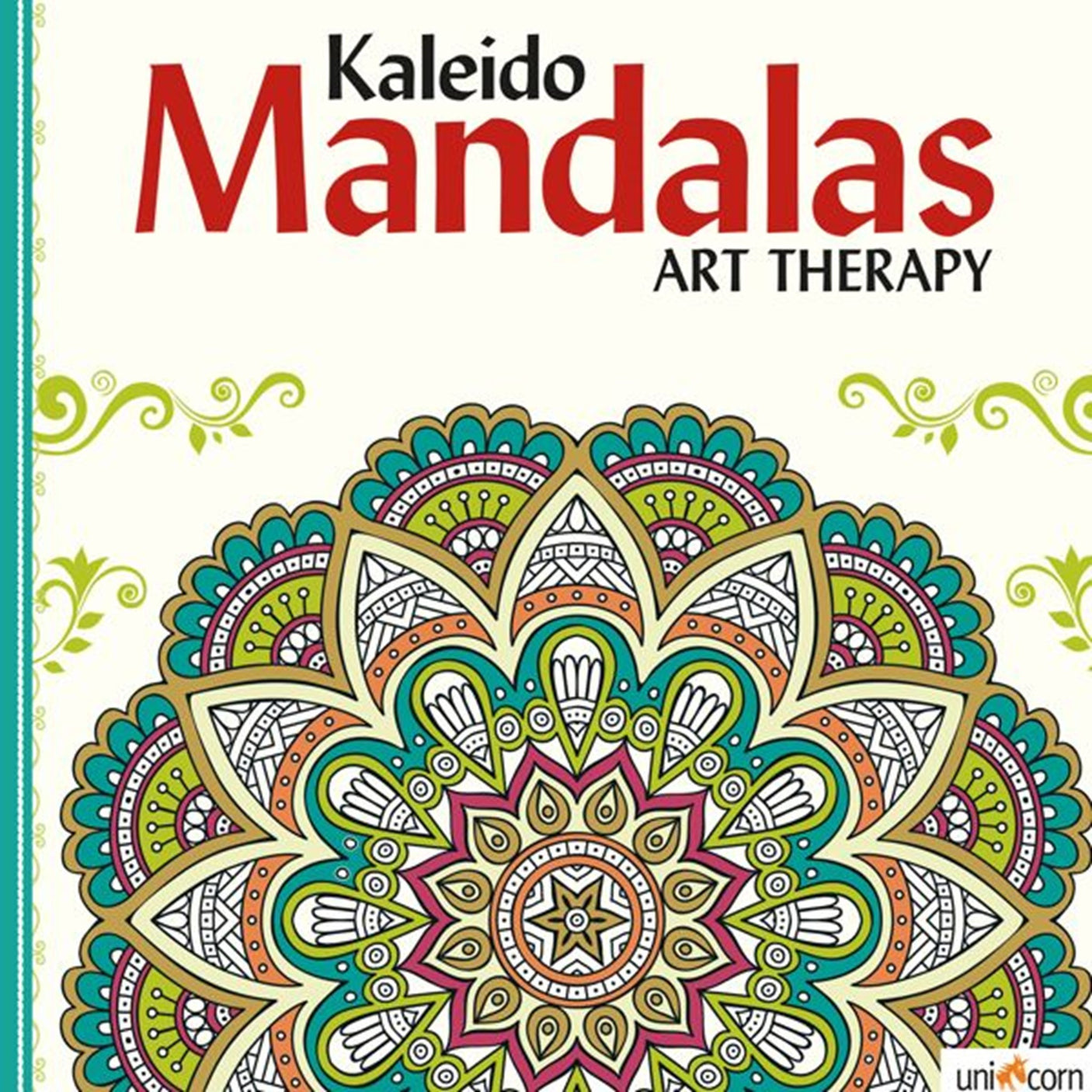 Forlaget Unicorn Mandalas Kaleido Black