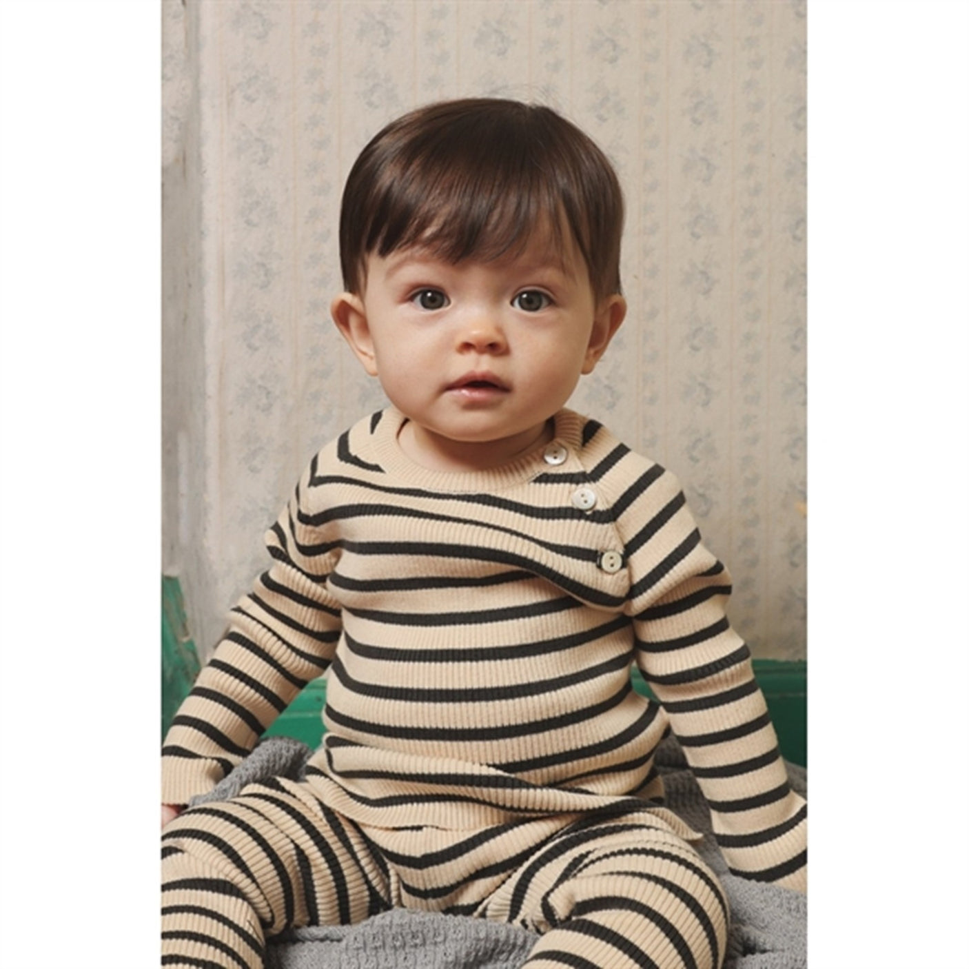 Flöss Flye Knitted sweater Noir/Warm cotton