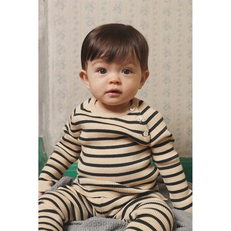 Flöss Flye Knitted sweater Noir/Warm cotton