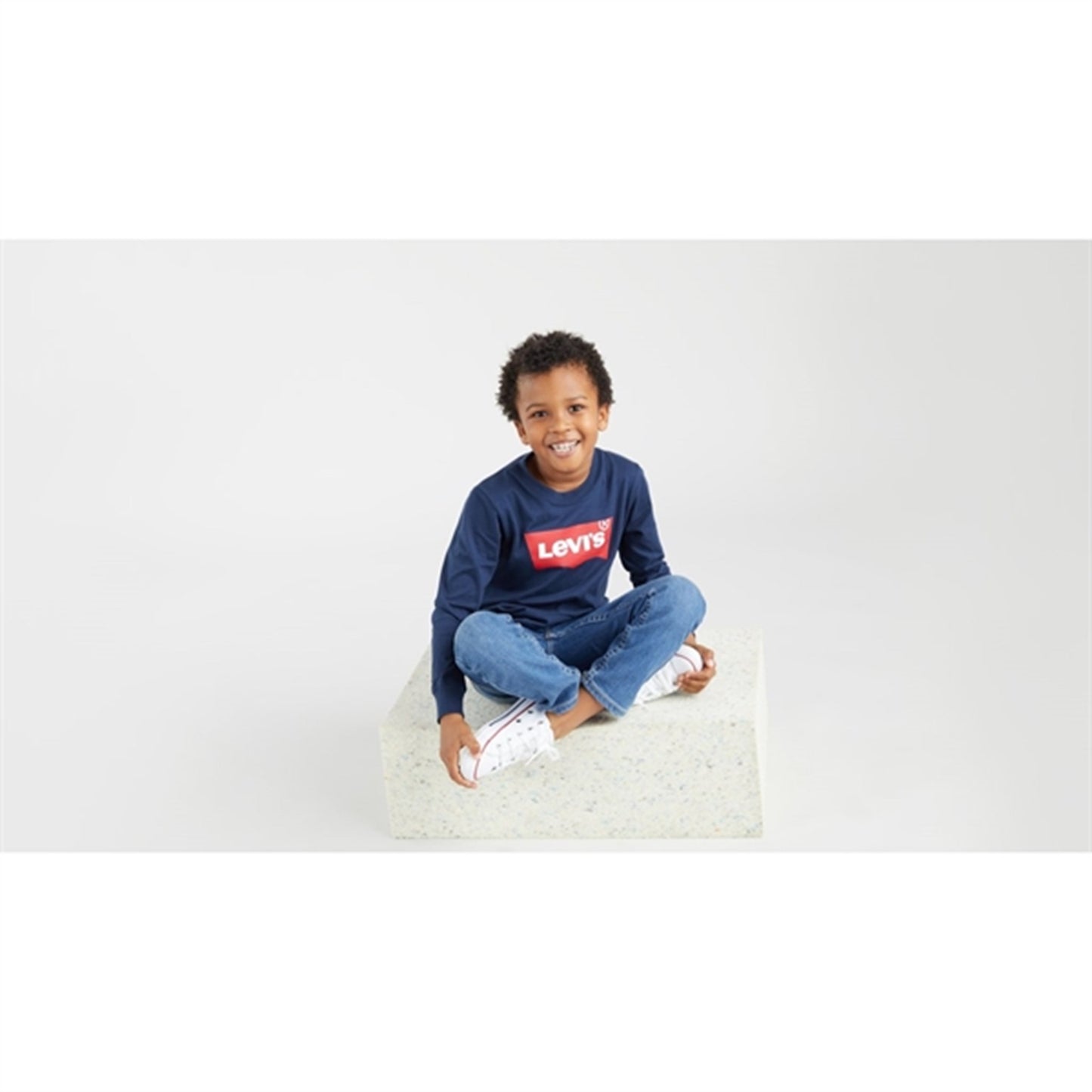 Levi's Long Sleeve Batwing T-Shirt Dress Blues