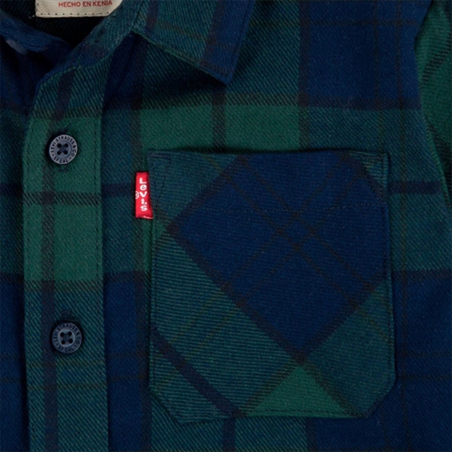 Levi's Plaid Flannel Pocket Shirt Sycamore