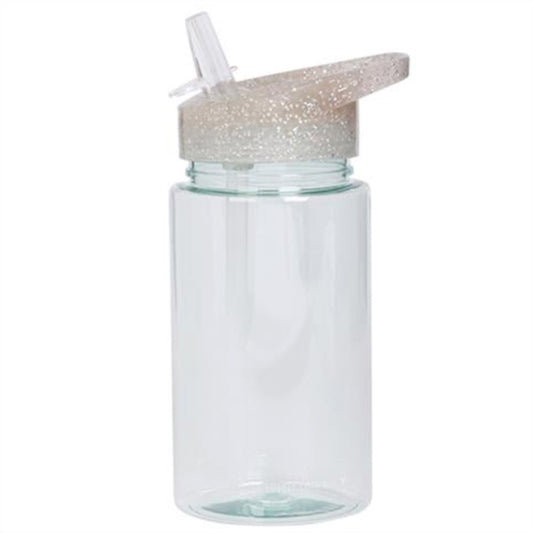 A Little Lovely Company Drink Bottle Glitter Silver