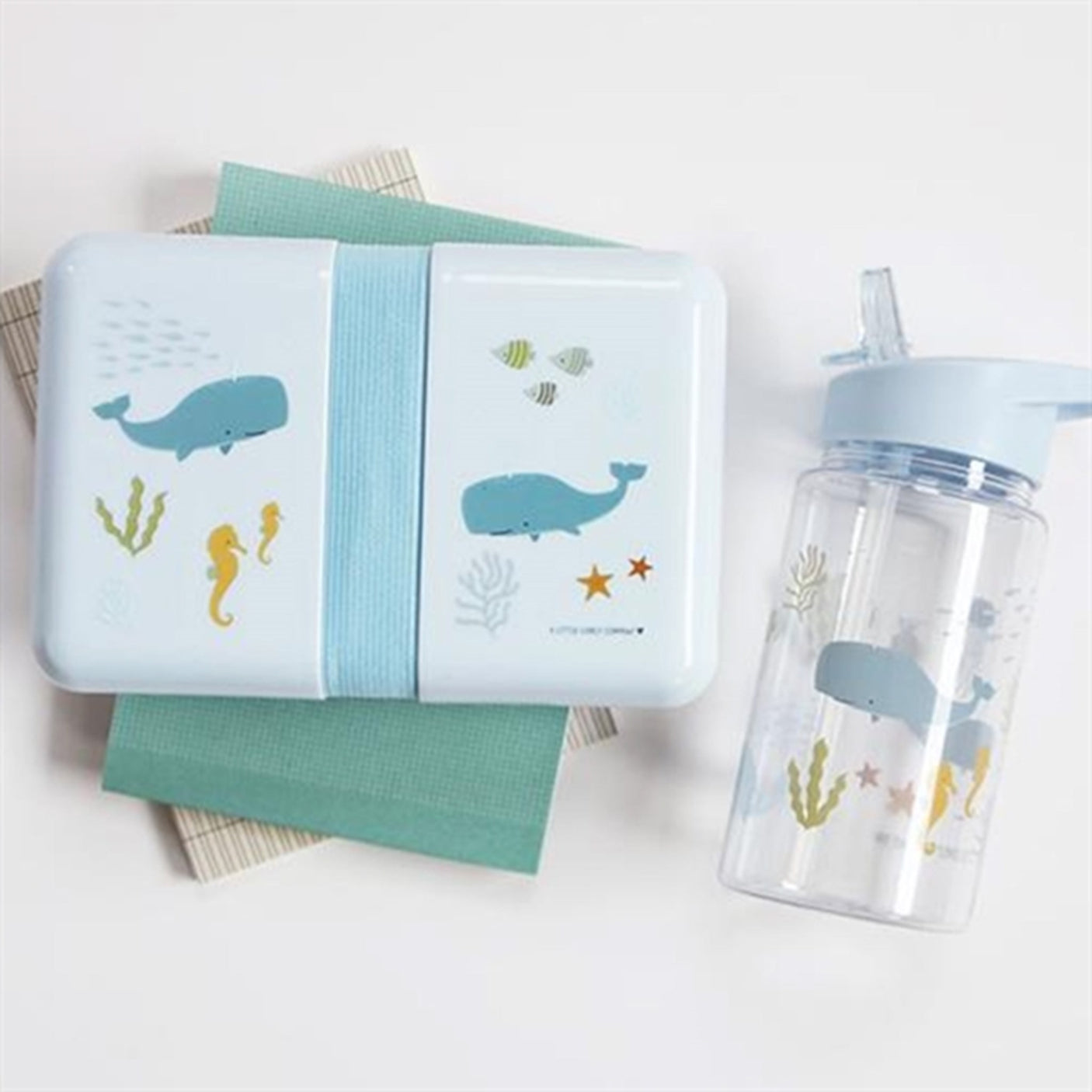 A Little Lovely Company Drink Bottle Ocean 4