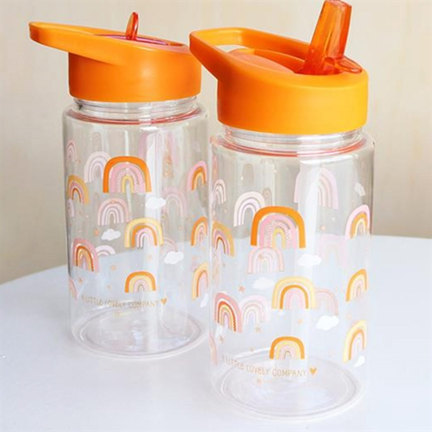 A Little Lovely Company Drink Bottle Rainbows