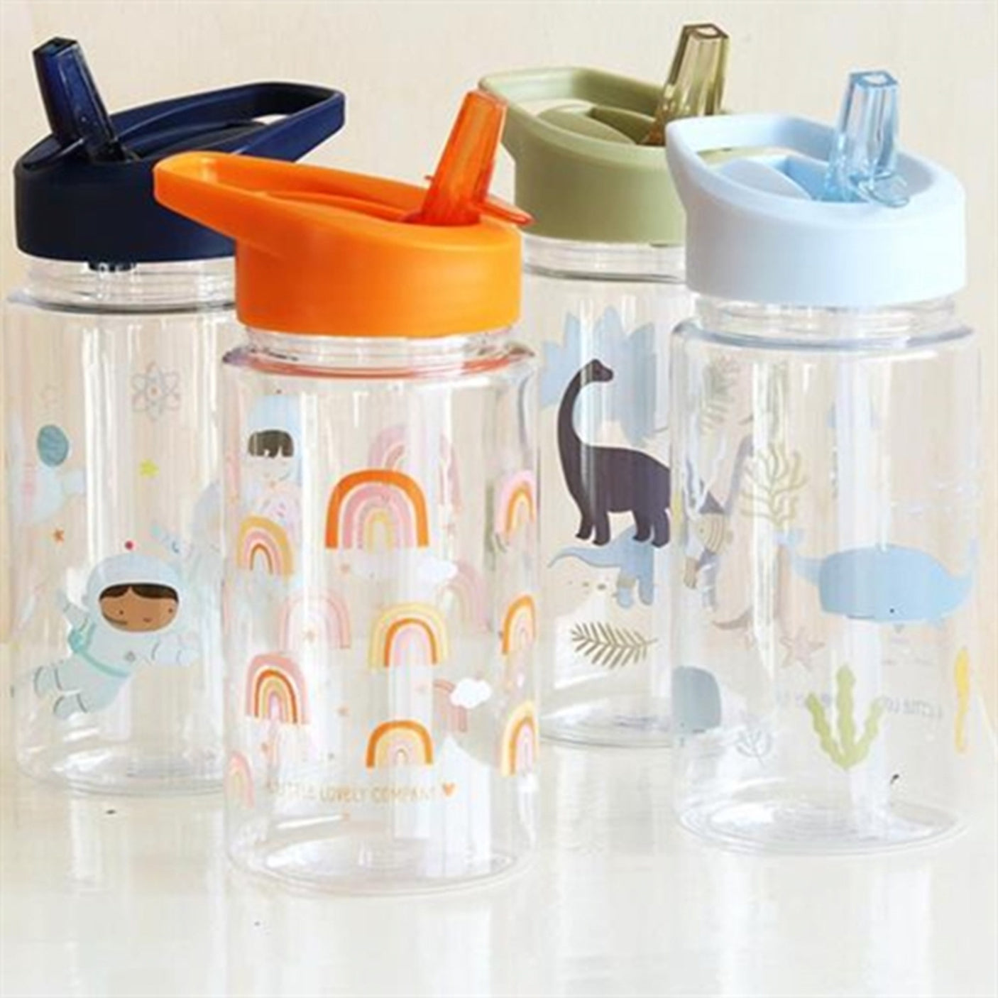 A Little Lovely Company Drink Bottle Rainbows