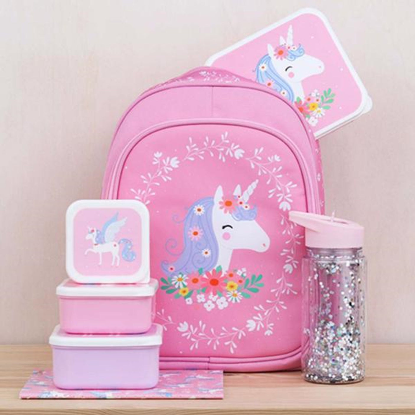 A Little Lovely Company Lunch- and Snackbox Unicorn