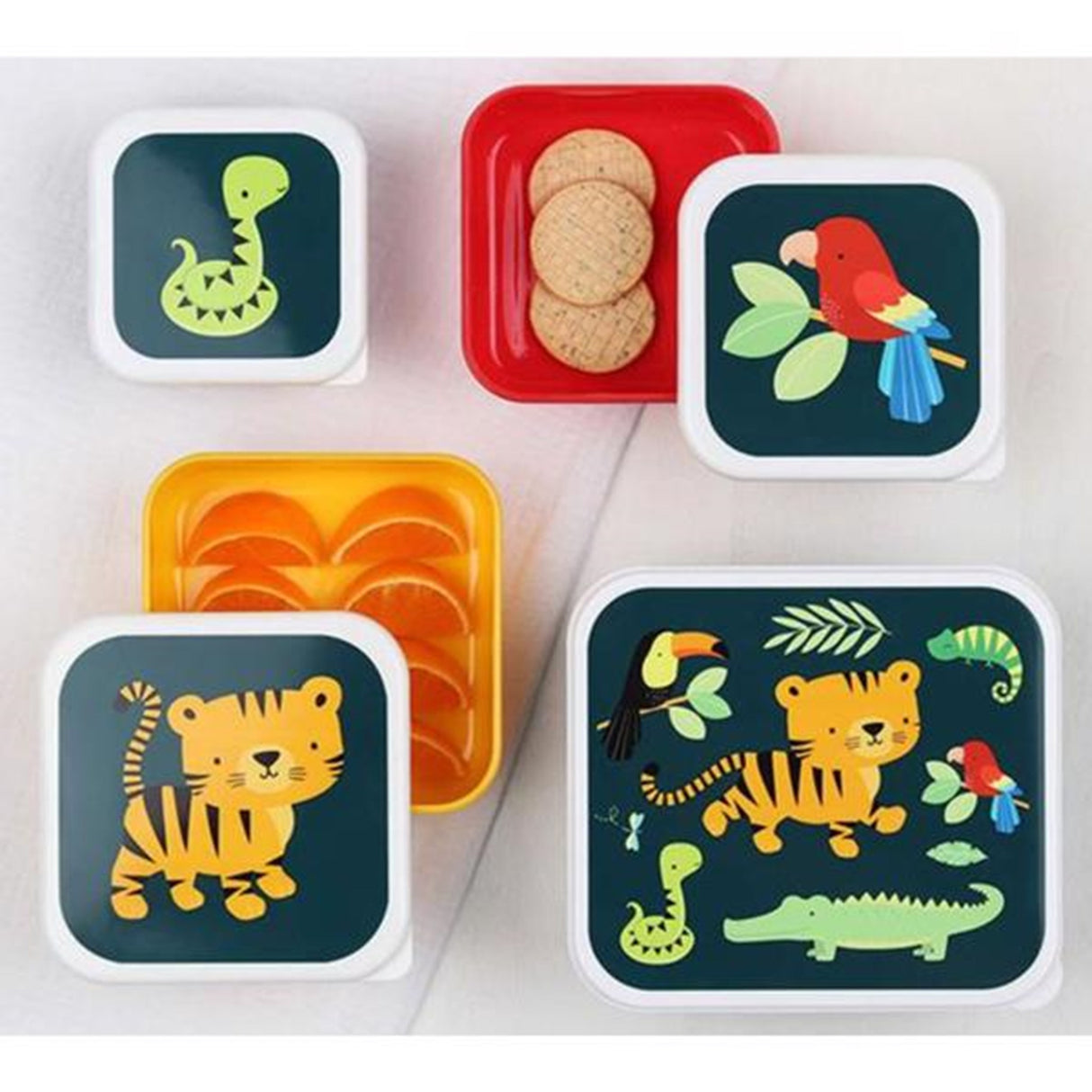 A Little Lovely Company Lunch- and Snackbox Jungle Tiger