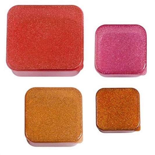 A Little Lovely Company Lunch- and Snackbox Glitter Autumn Pink
