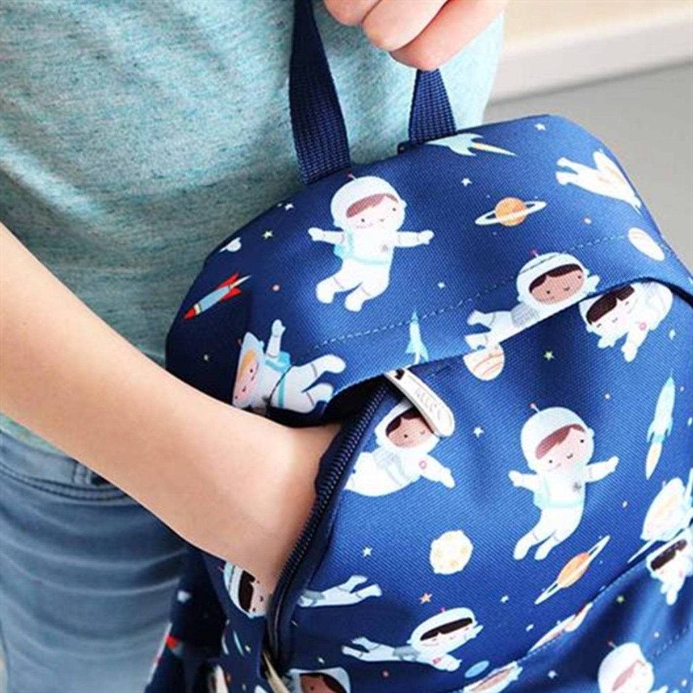 A Little Lovely Company Backpack Small Astronauts