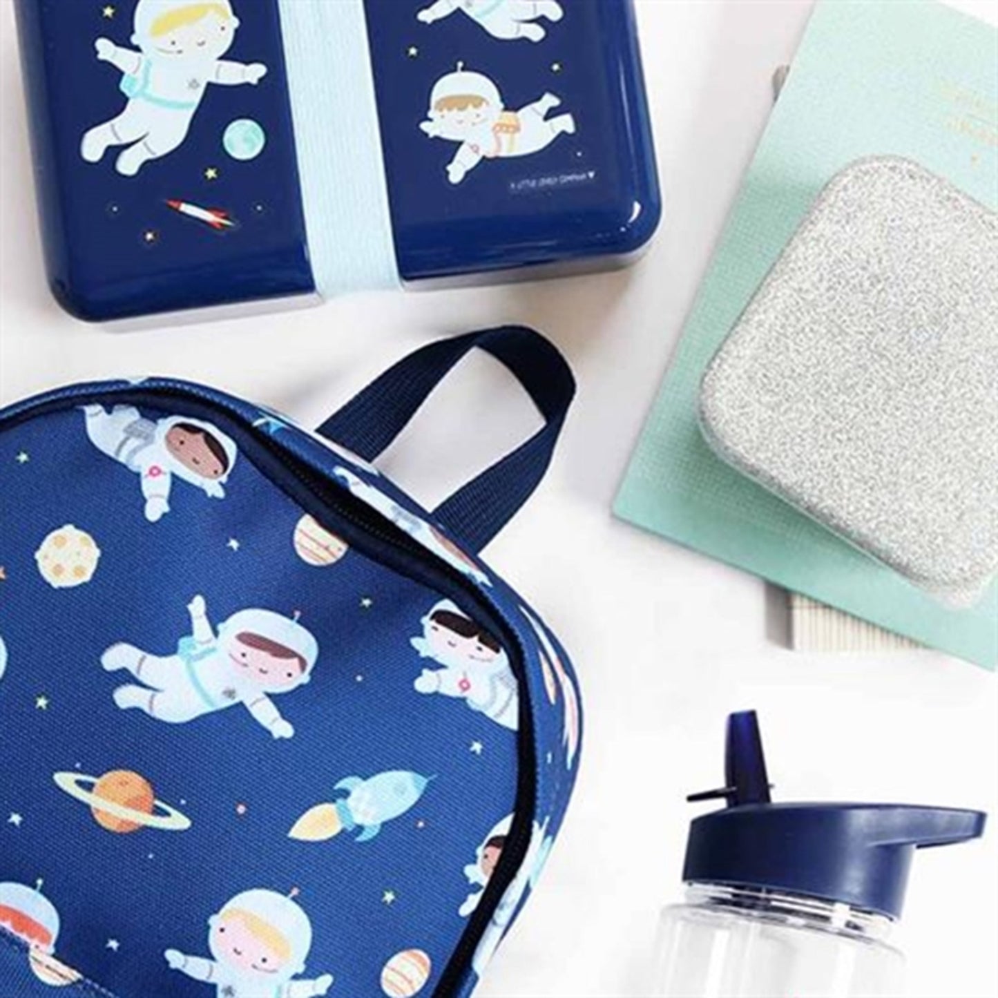 A Little Lovely Company Backpack Small Astronauts