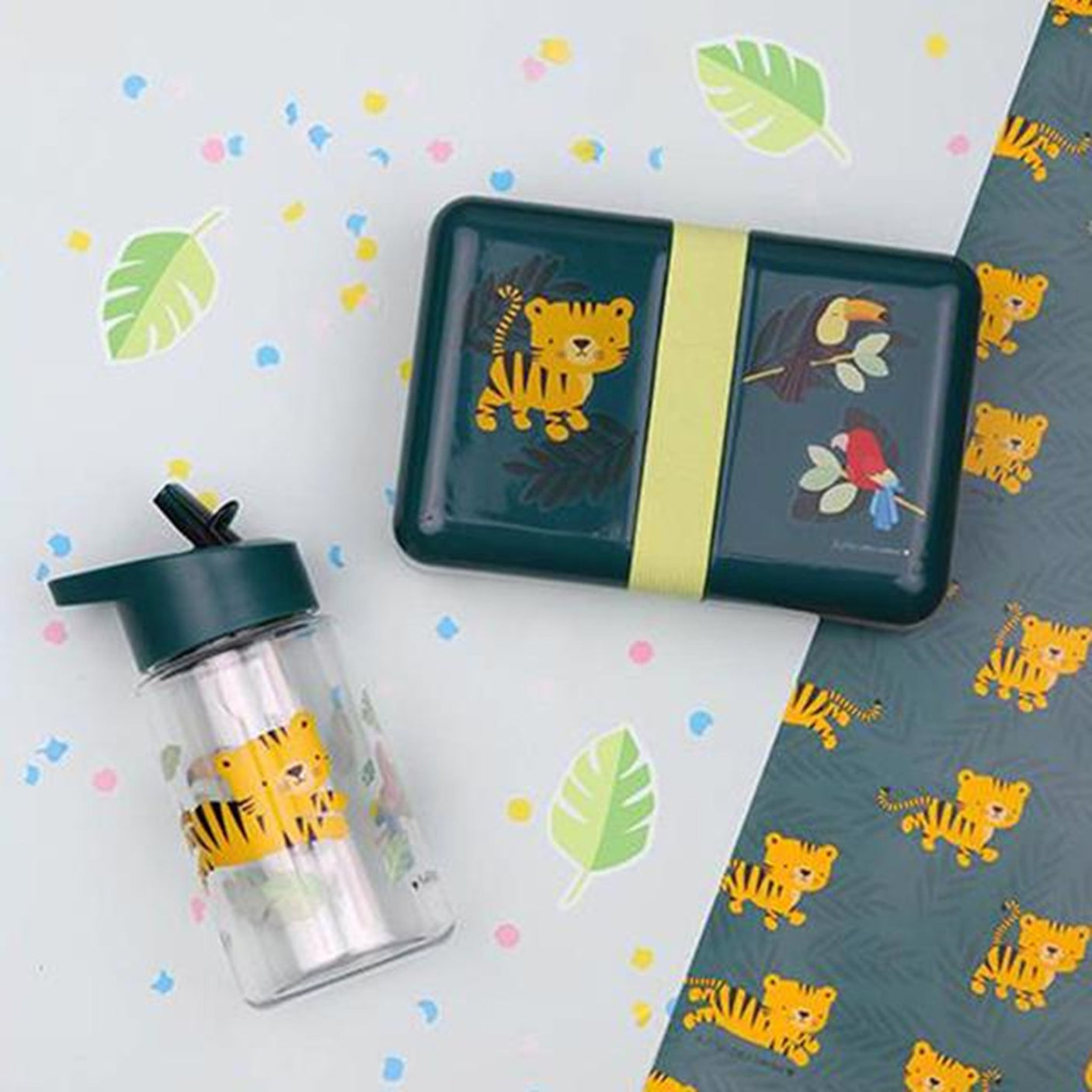 A Little Lovely Company Lunch Box Jungle Tiger