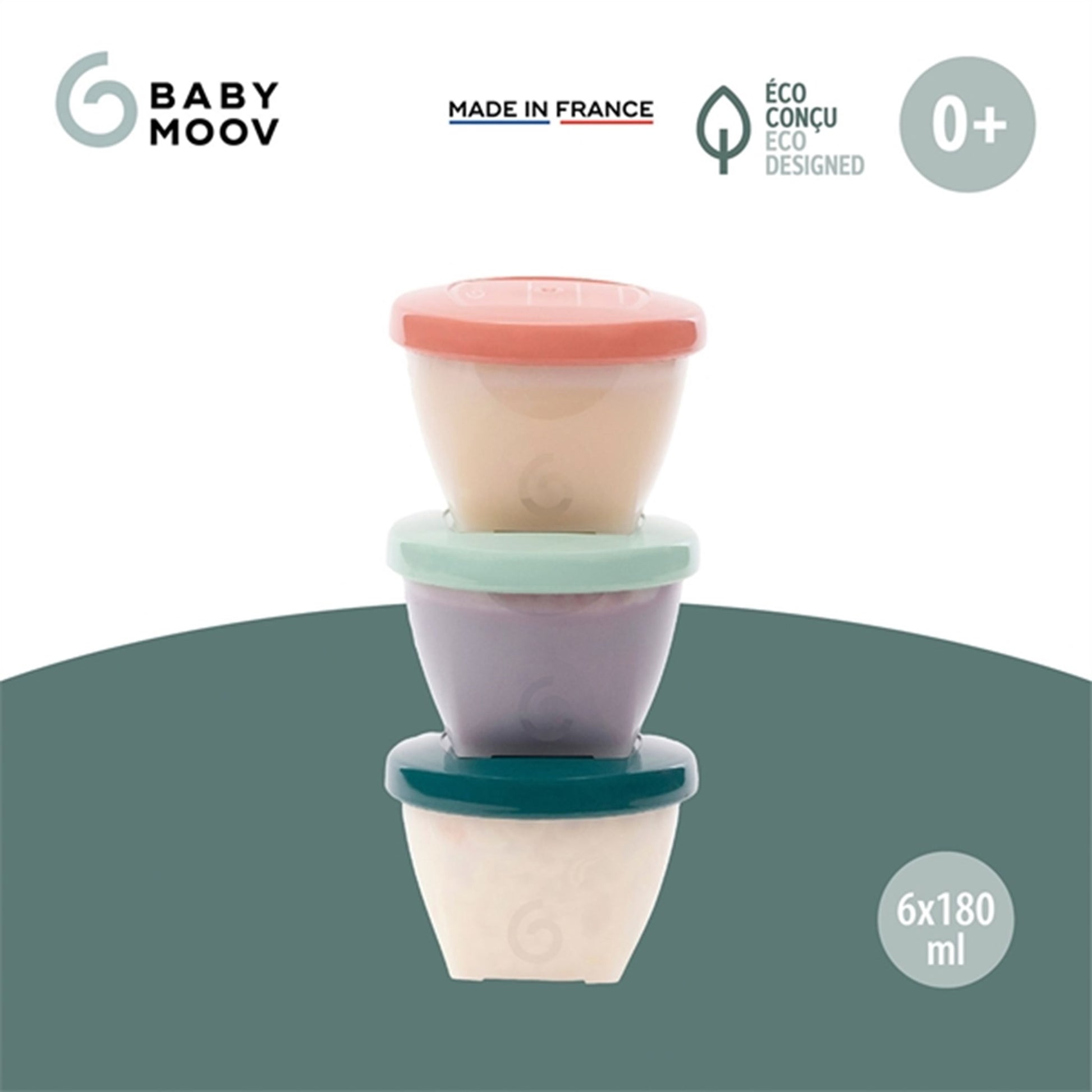 Babymoov ECO Food Container - 6x 180ml