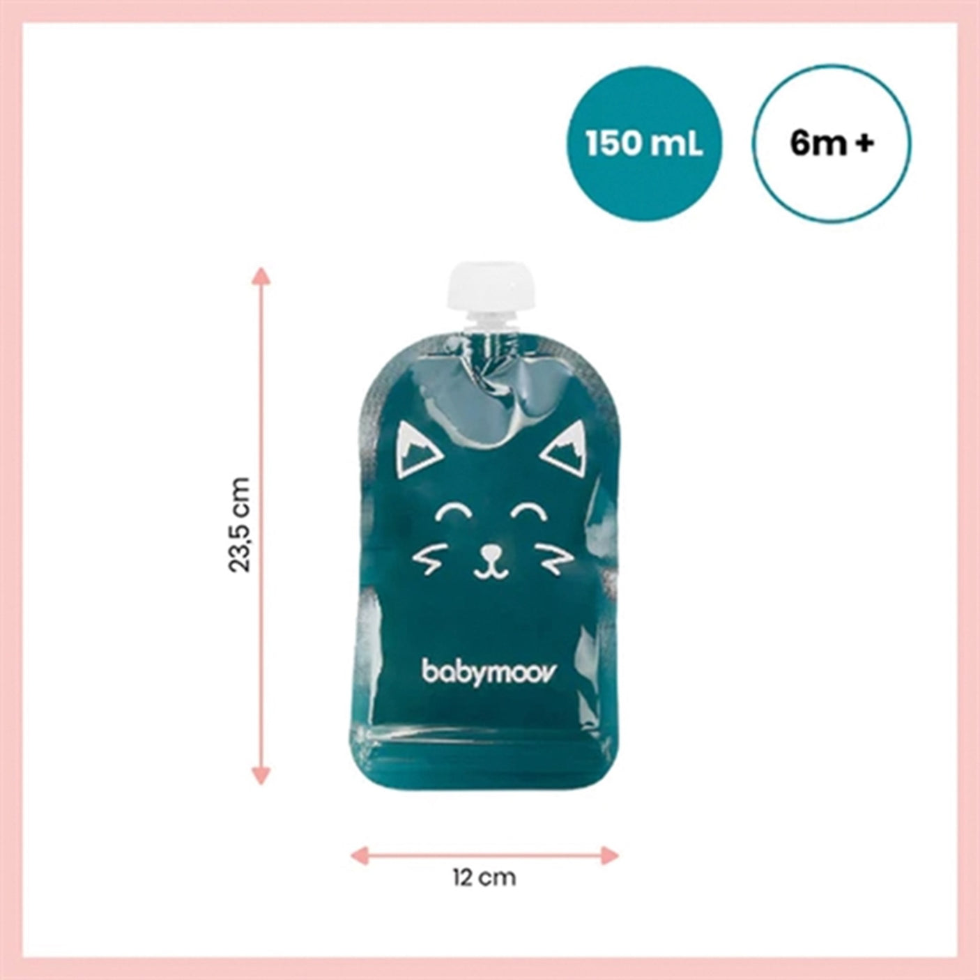 Babymoov ISY Reusable Food Pouches - 20 stk.