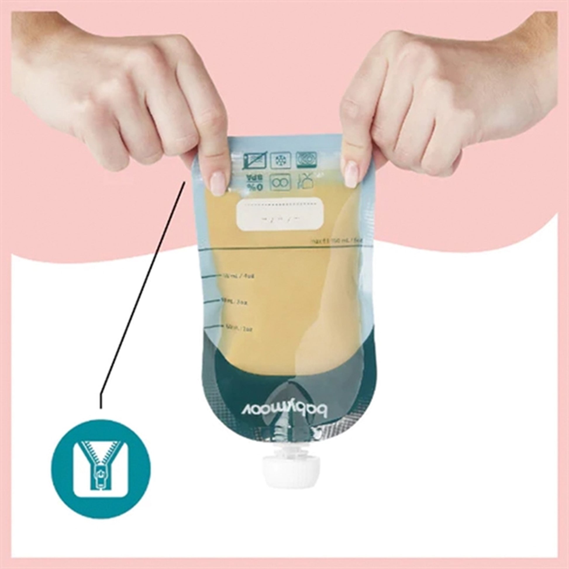 Babymoov ISY Reusable Food Pouches - 20 stk.