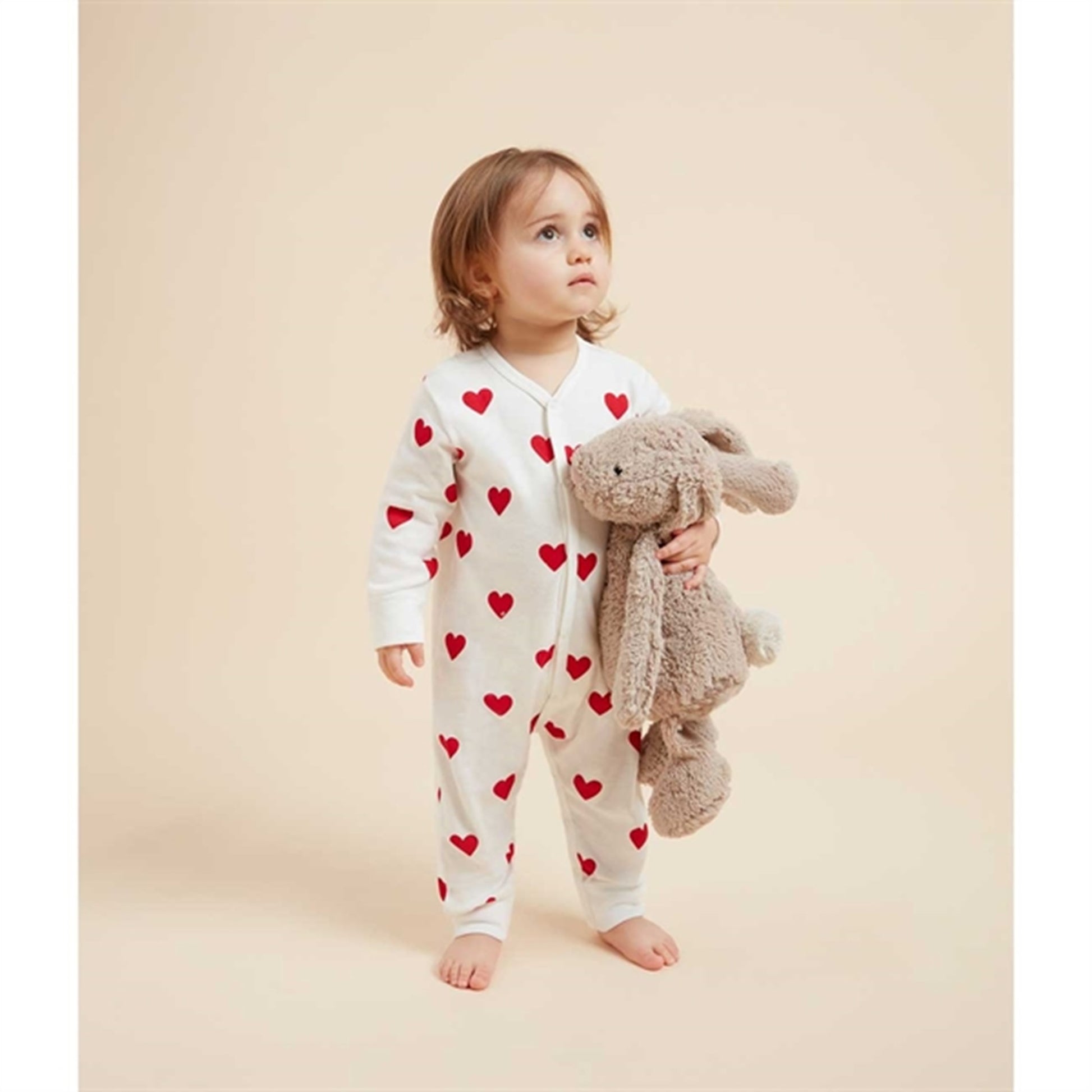 Petit Bateau Body Suit Dors Bien White/Red