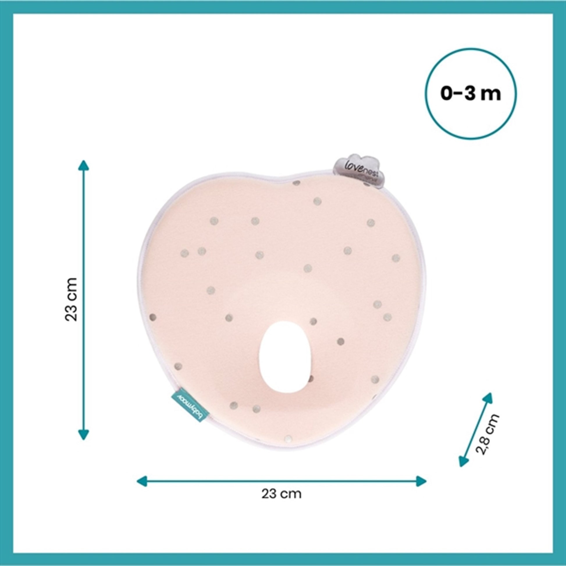 Babymoov Lovenest Baby Pillow Original Pink