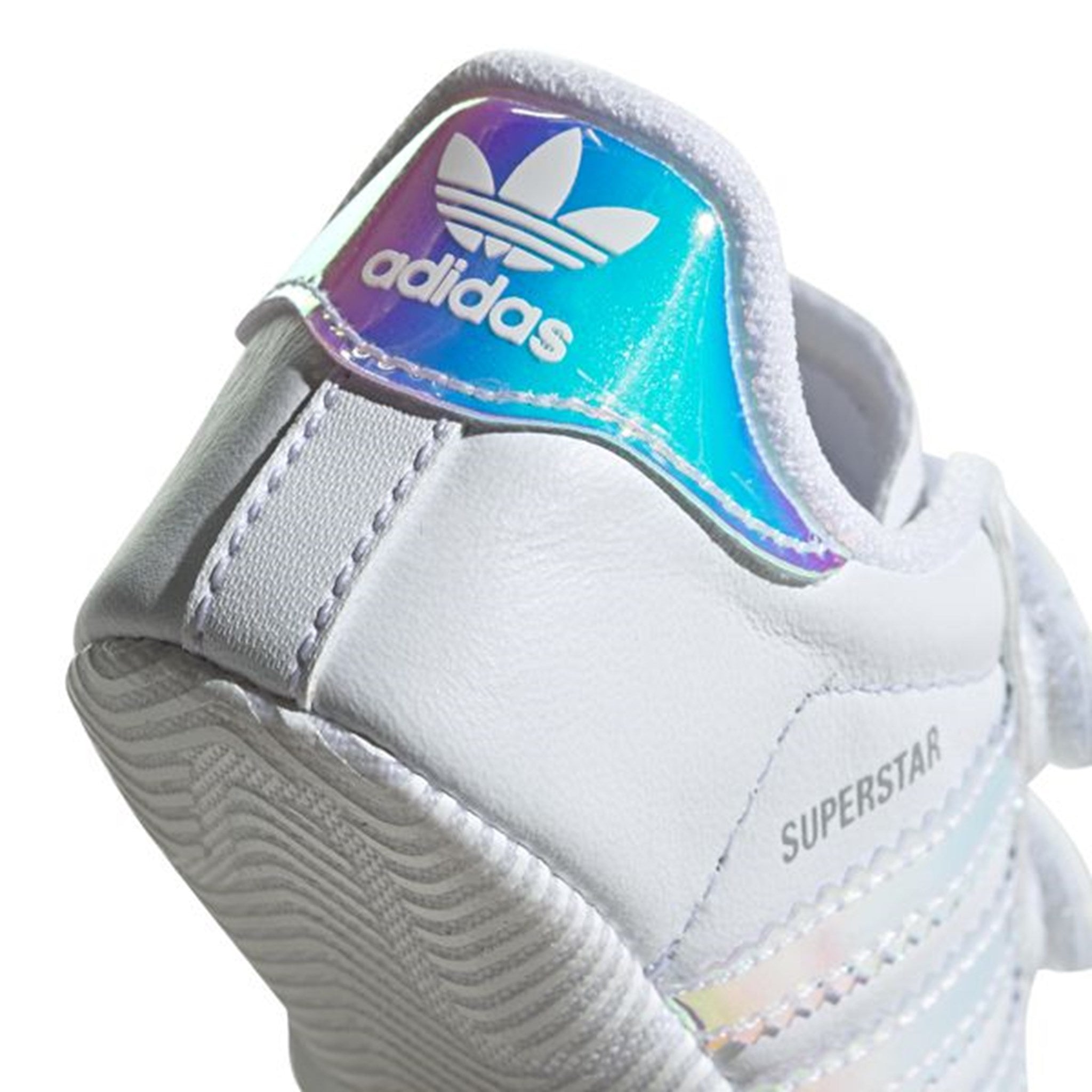 adidas Baby Superstar Crib Sneakers White/Metallic 3