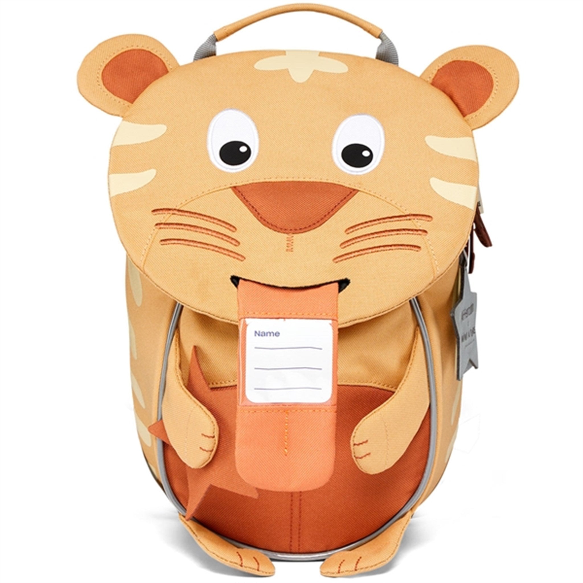 Affenzahn x MINI A TURE Day Care Backpack Small Friend Tiger Taffy Yellow 4