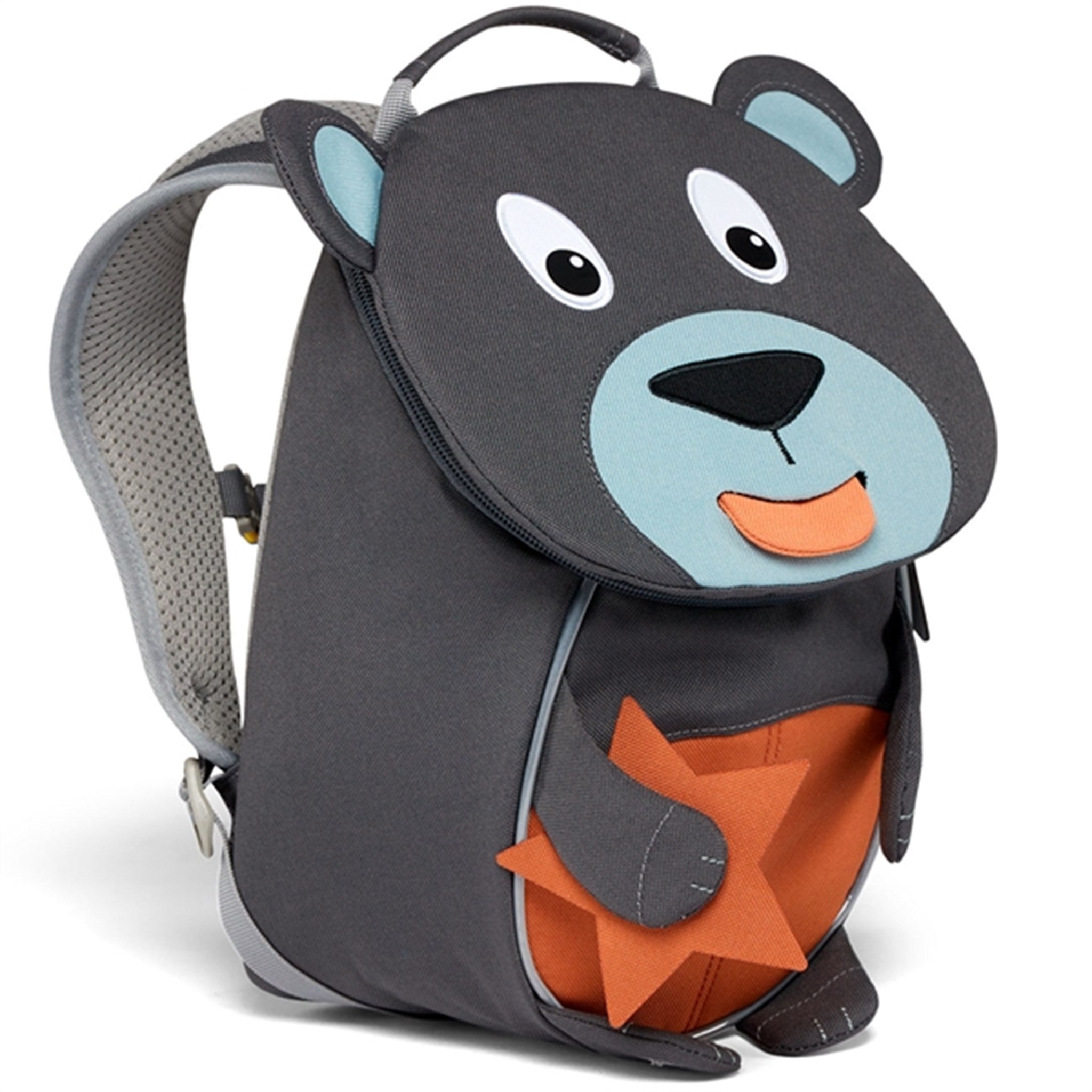 Affenzahn x MINI A TURE Day Care Backpack Small Friend Bear Forged Iron Blue 6