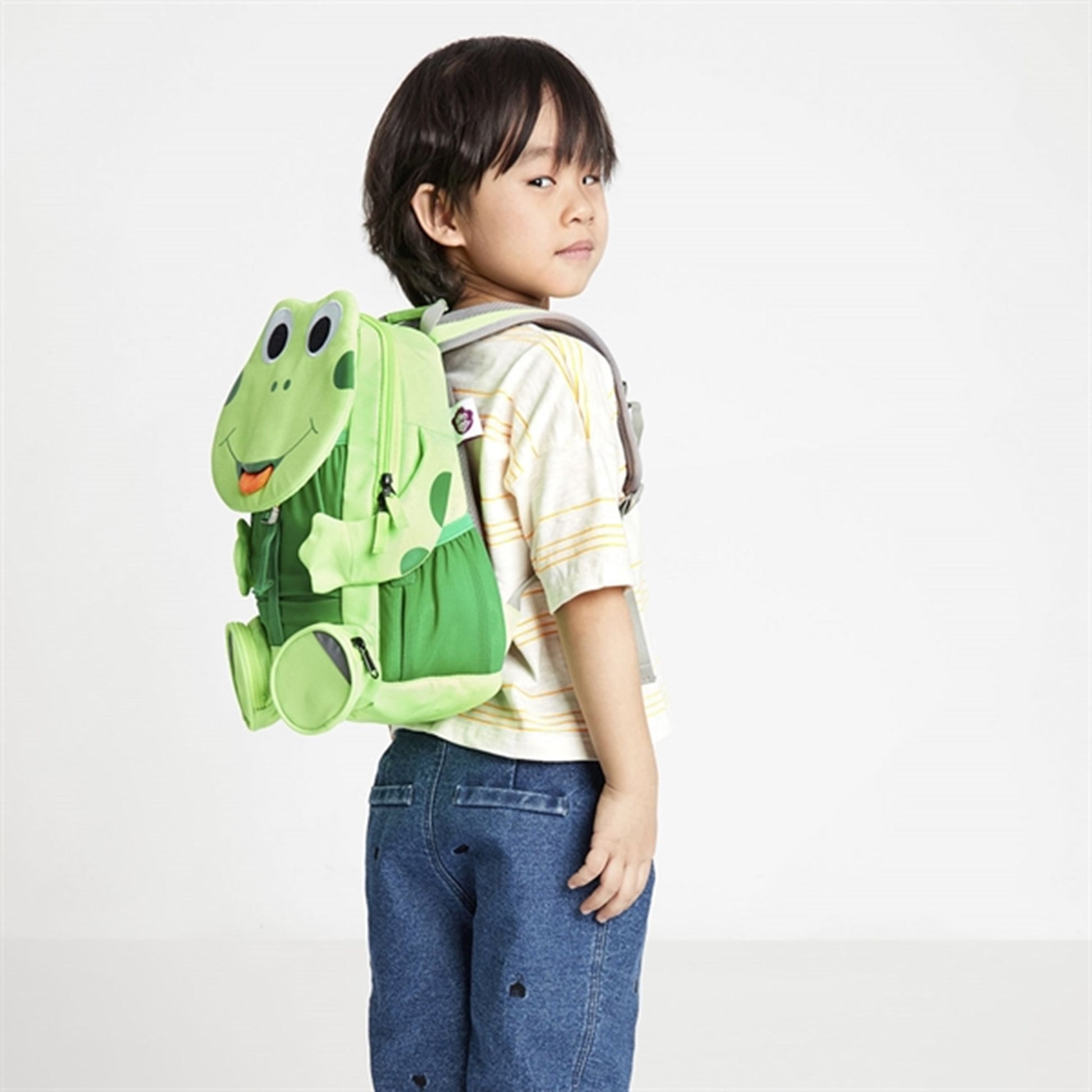 Affenzahn Kindergarten Backpack Large Neon Frog