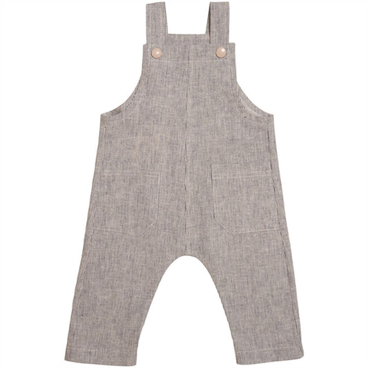 Huttelihut Aki Overall Linen Mini Stripes Navy