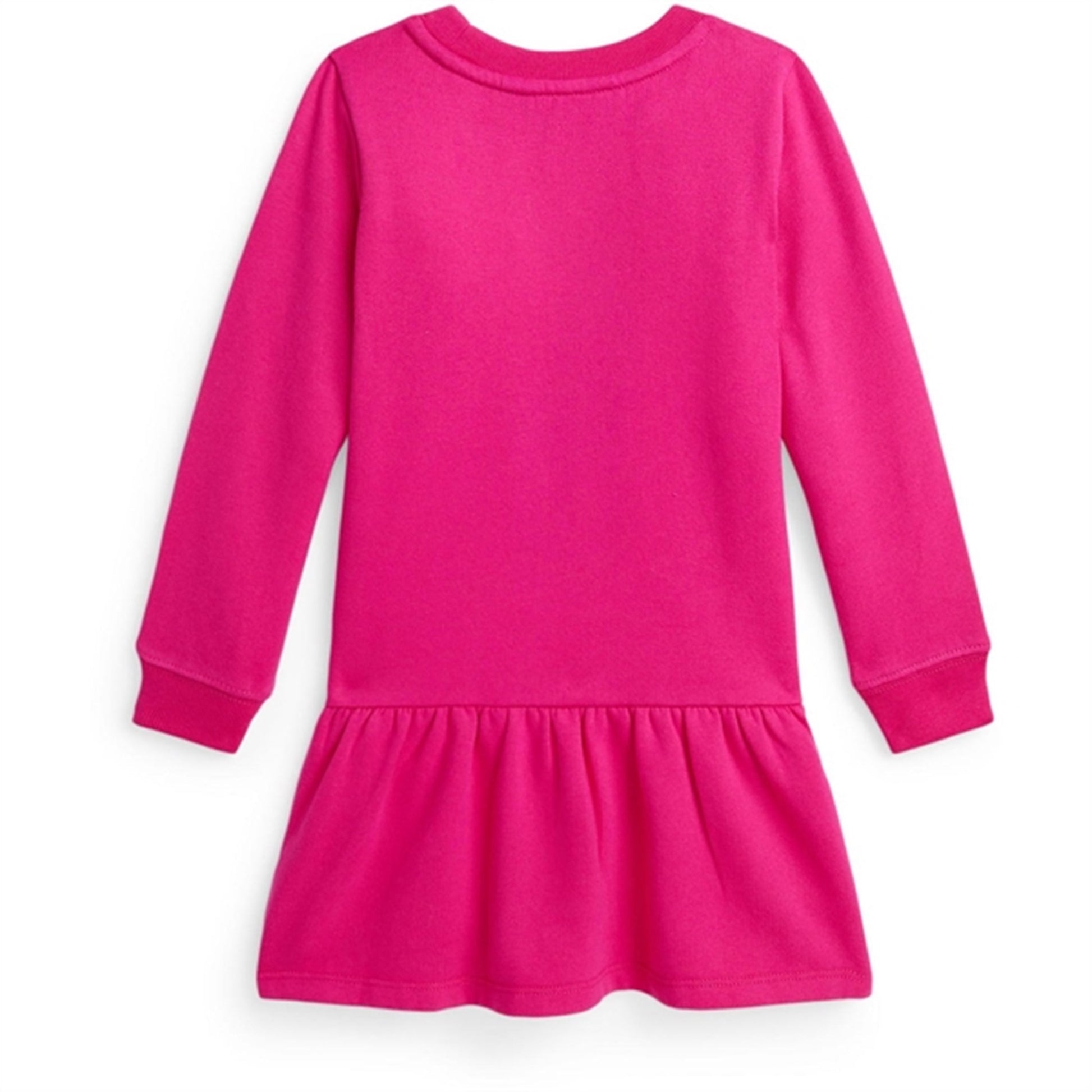 Polo Ralph Lauren Girls Dress Bright Pink W/ Blue