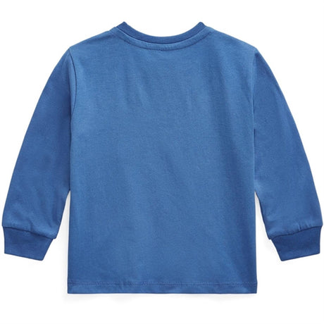 Ralph Lauren Baby Knit Blouse W. Button Liberty Blue