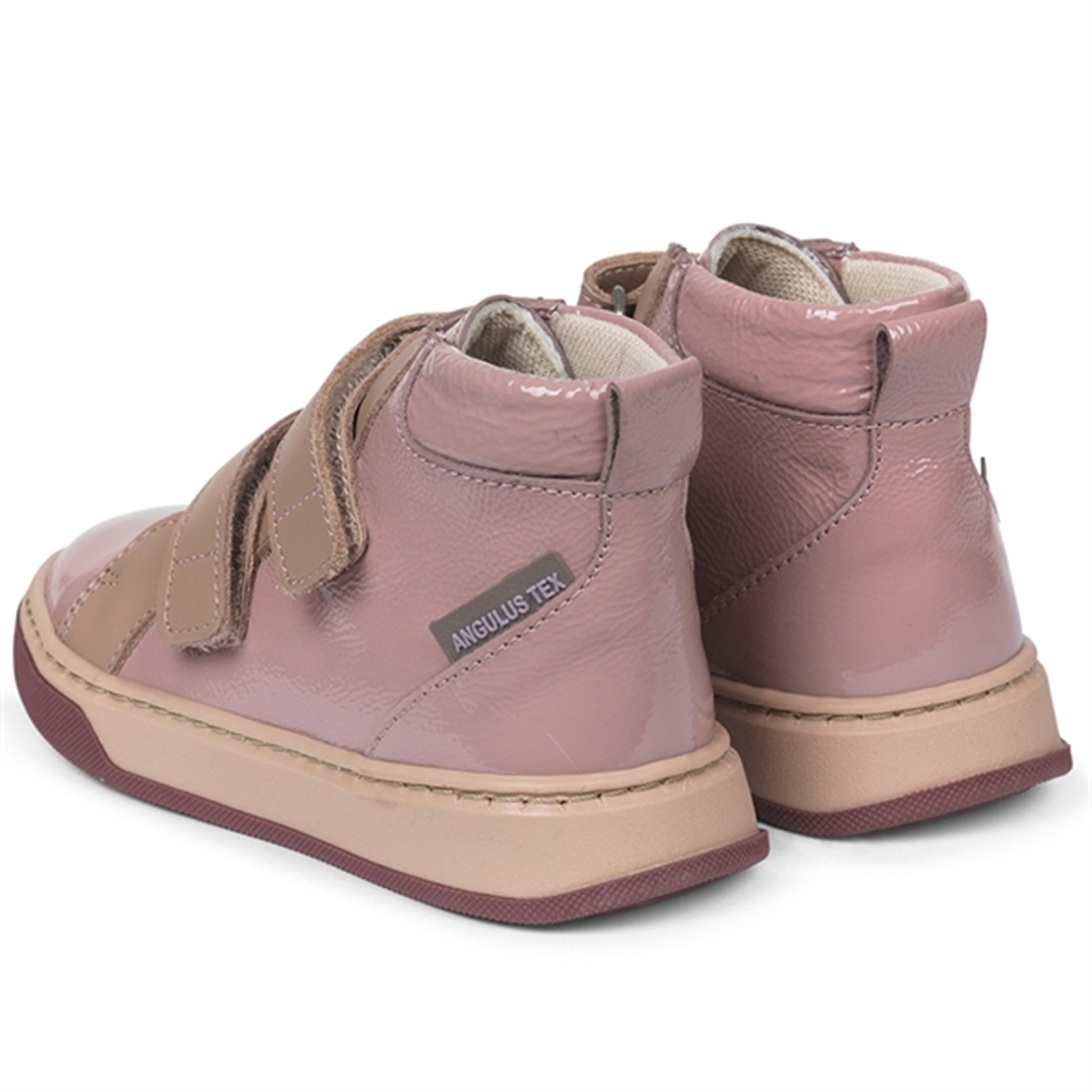 Angulus Tex Boots w Velcro Old Rose/Make-up