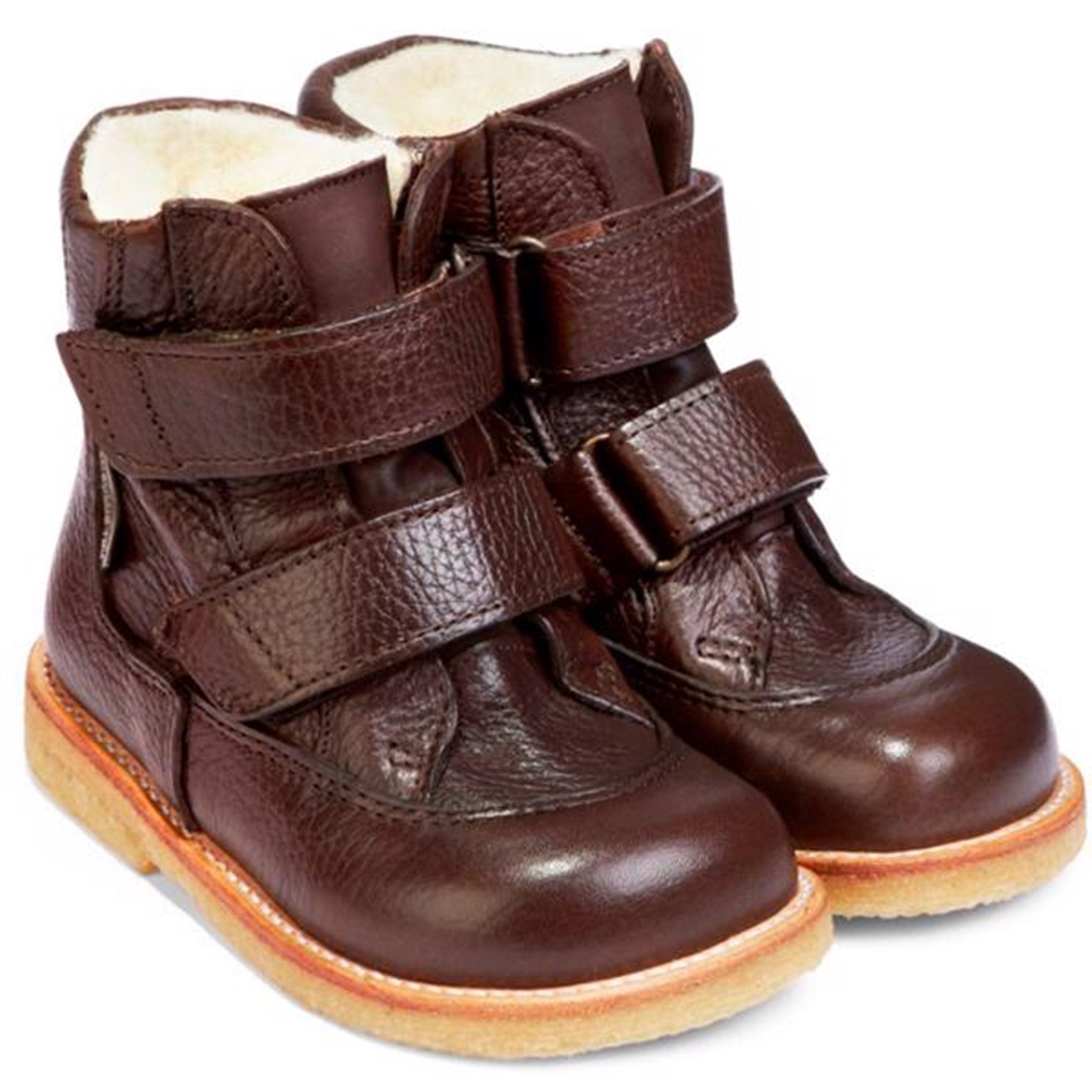 Angulus Tex Boots w. Velcro Dark Brown 2134-101-2505