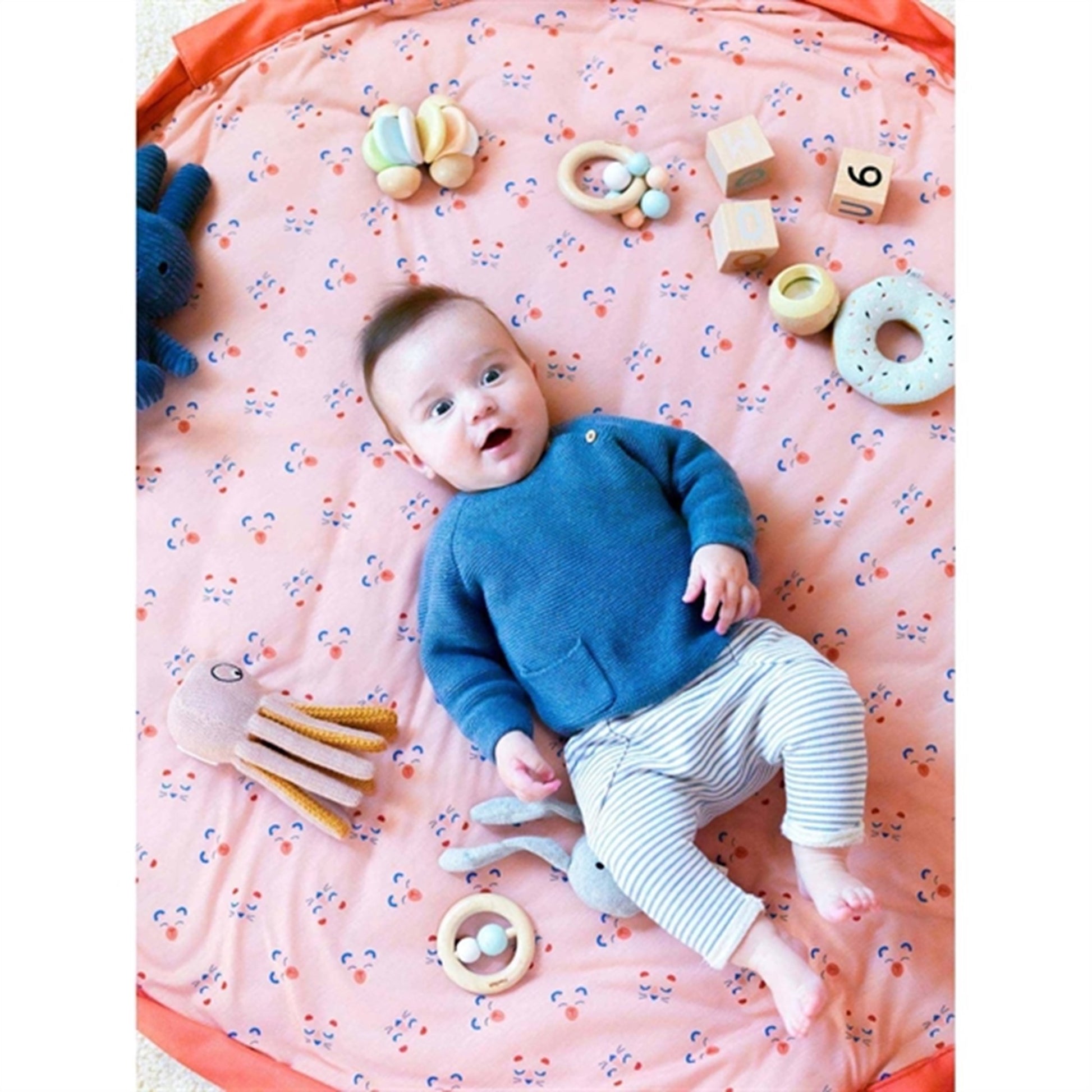 Play&Go 3-i-1 Play Mat Soft Animal Face