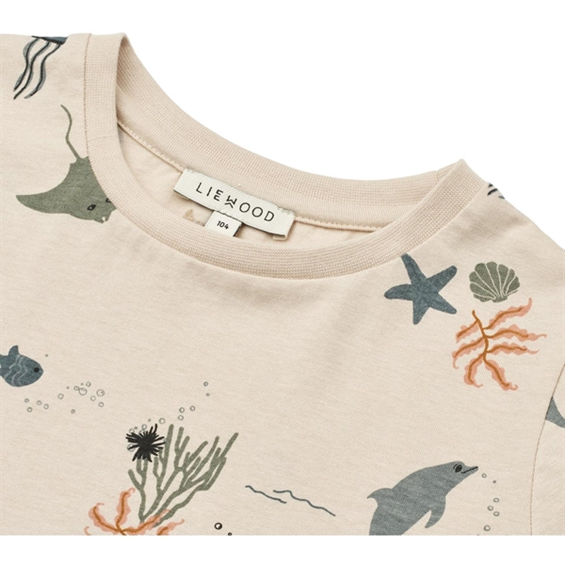 Liewood Sea Creature/Sandy Apia Printed T-shirt