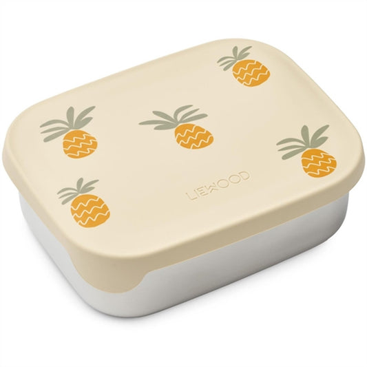 Liewood Arthur Lunch Box Pineapples Cloud Cream