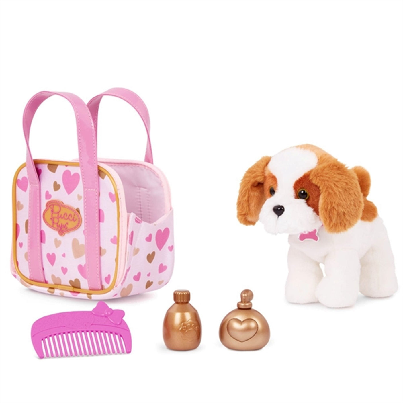 Pucci Pups Dog in Bag Hearts
