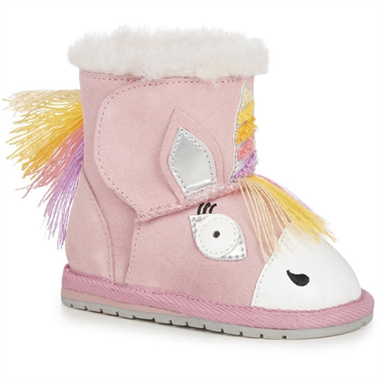 EMU Australia Magical Unicorn Walker Booties Pale Pink