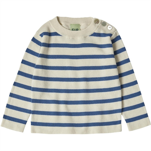 FUB Ecru/Azure Baby Blouse