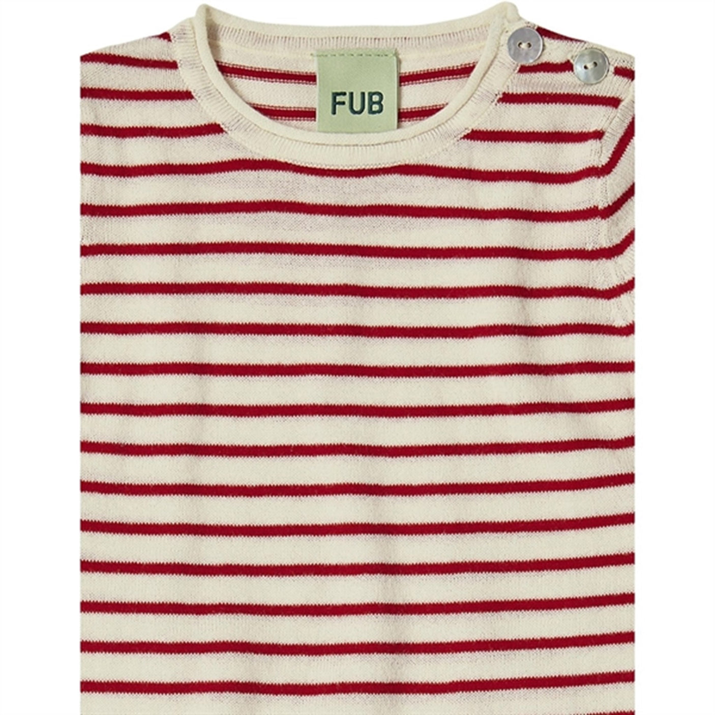 FUB Ecru/Crimson Red Baby Body