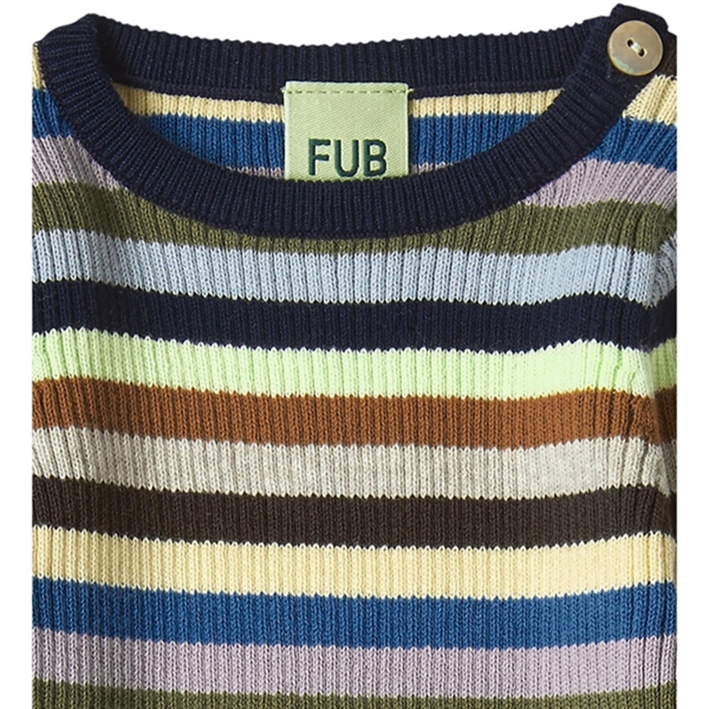 FUB Multi Stripe Baby Striped Rib Bluse
