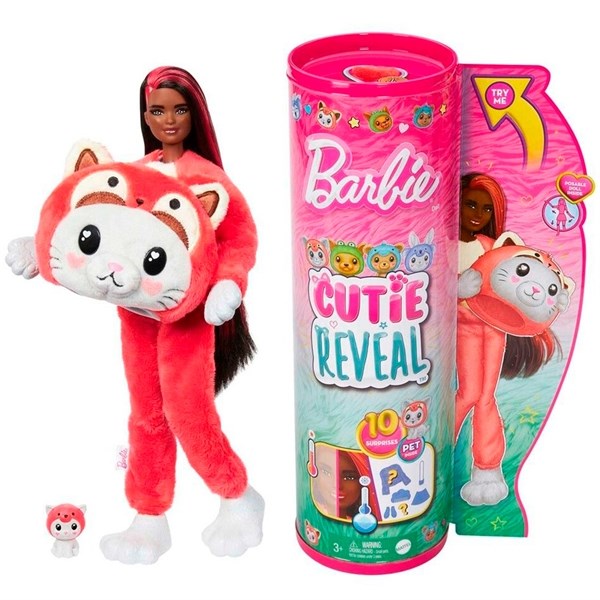 Barbie® Cutie Reveal Costume Kitty in Red Panda