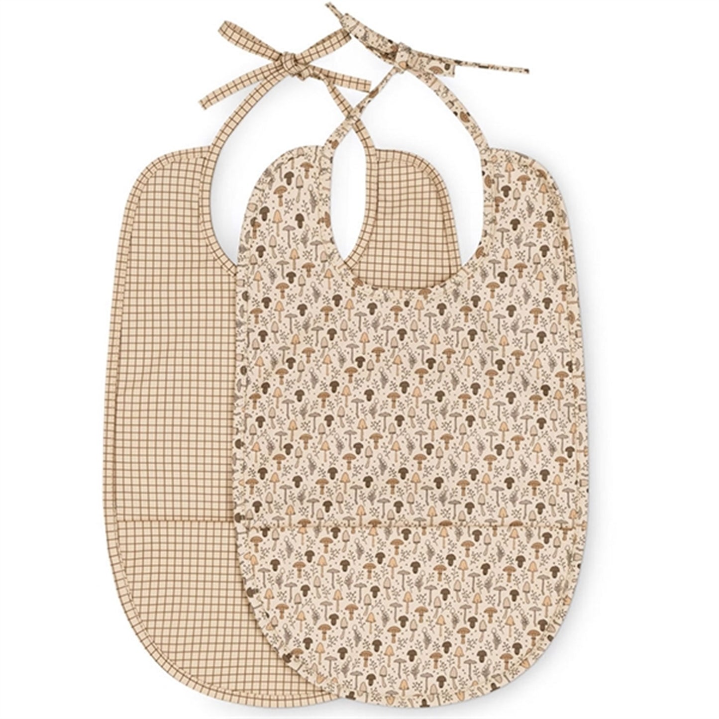 That's Mine Tiny Mushroom / Check Olli Bib 2-pack