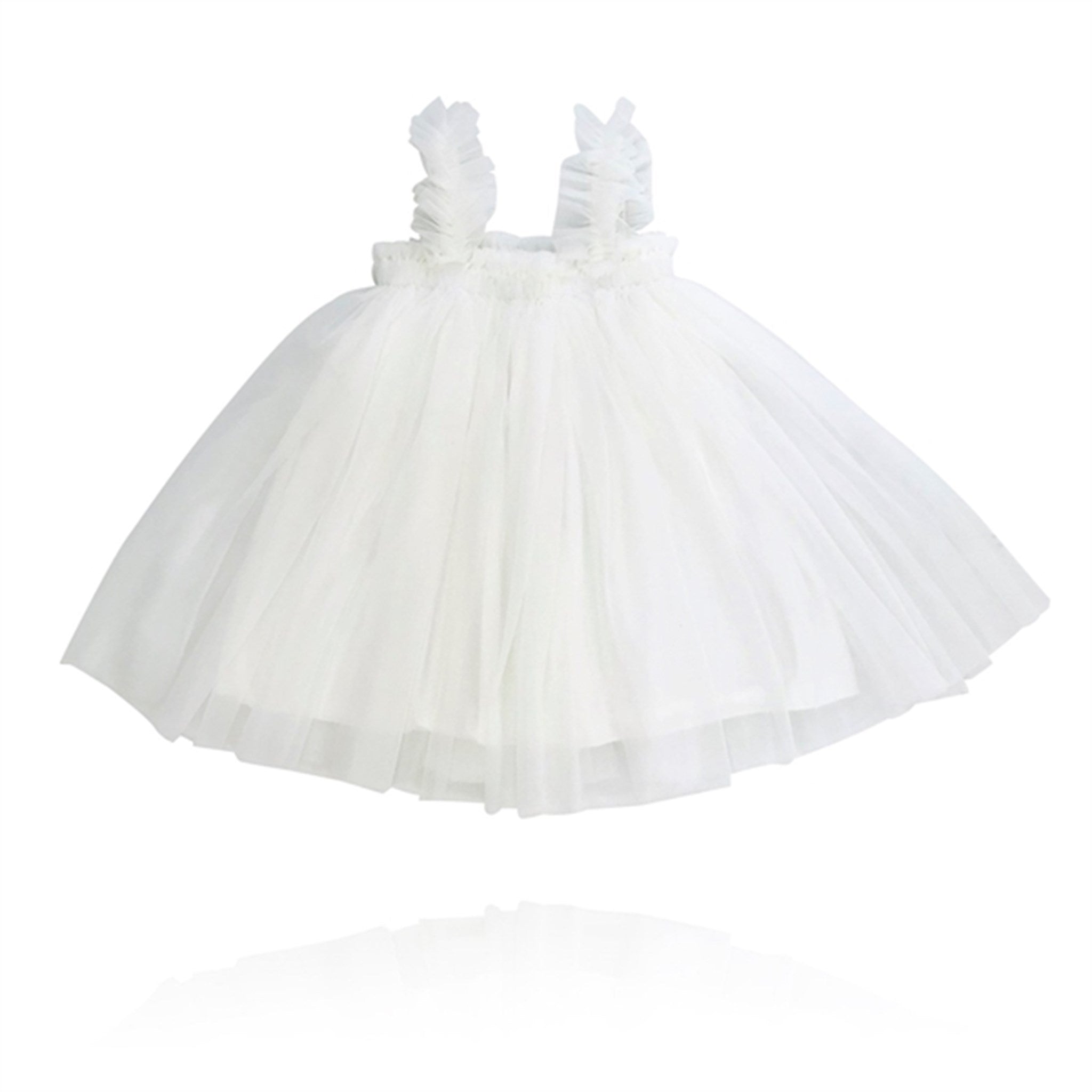 Dolly by Le Petit Tom Tutu Dress Beach Cover Up Ballet White
