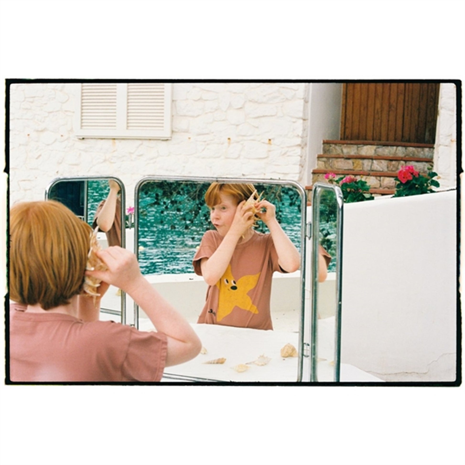 Bobo Choses Brown Starfish T-Shirt