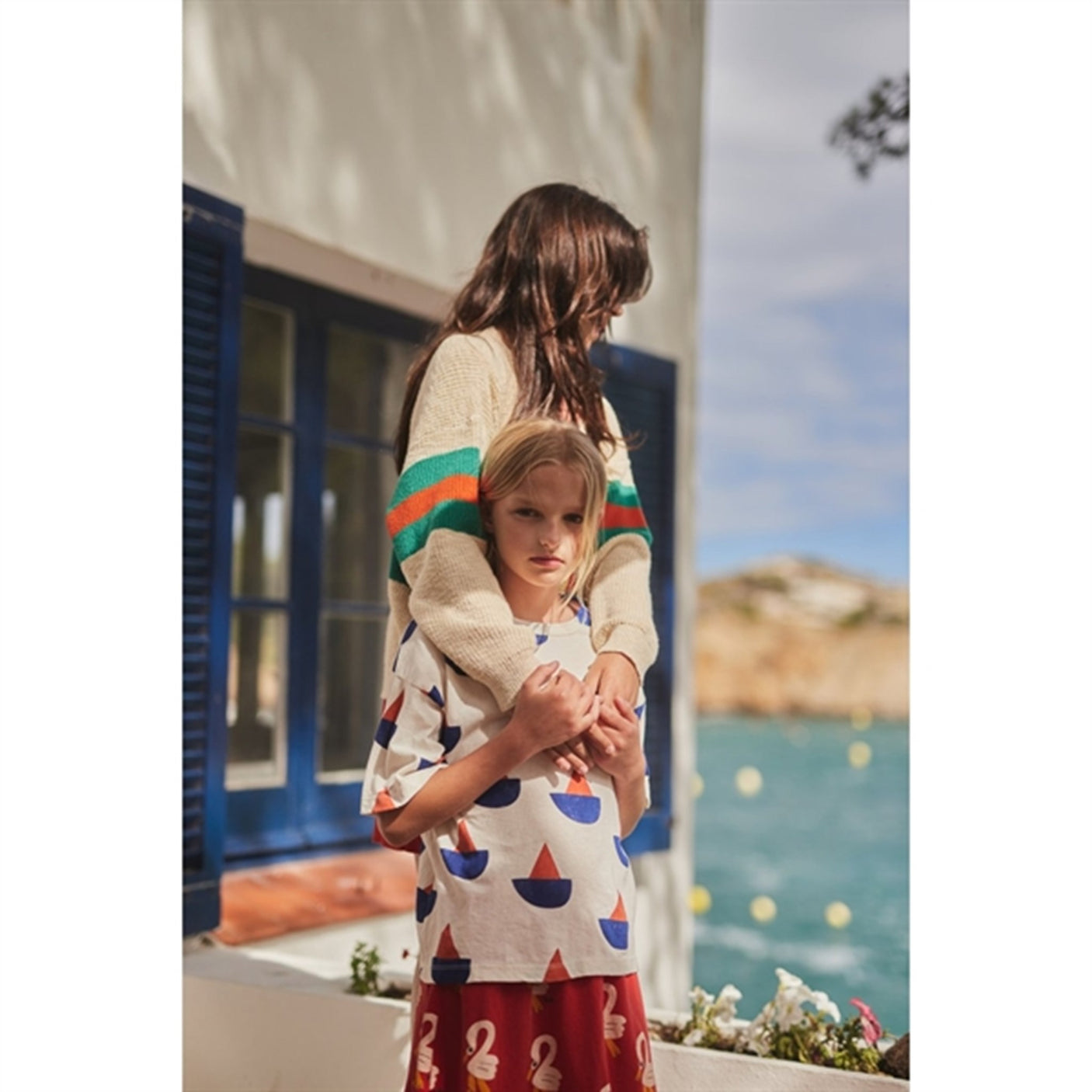 Bobo Choses White Sail Boat T-Shirt