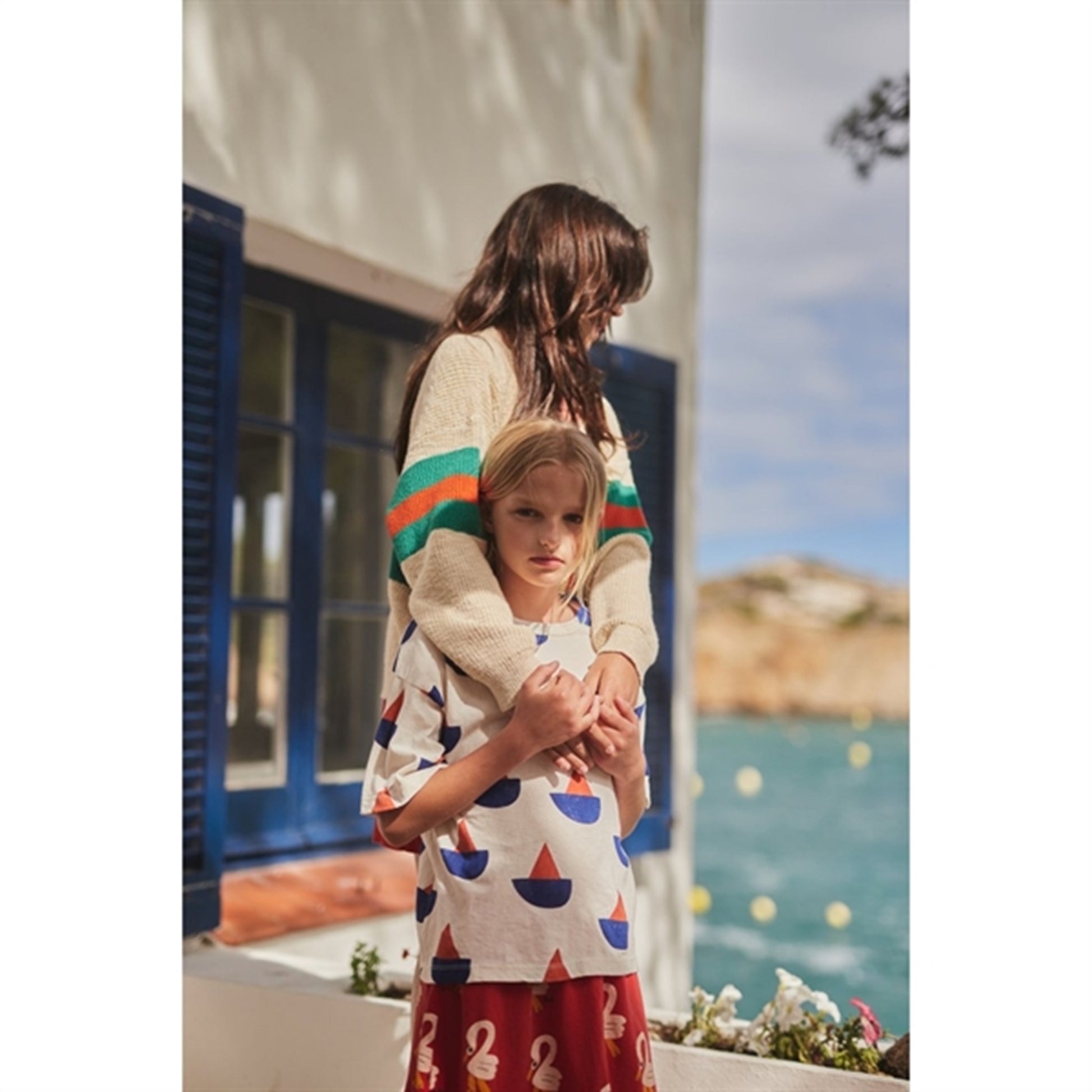 Bobo Choses White Sail Boat T-Shirt