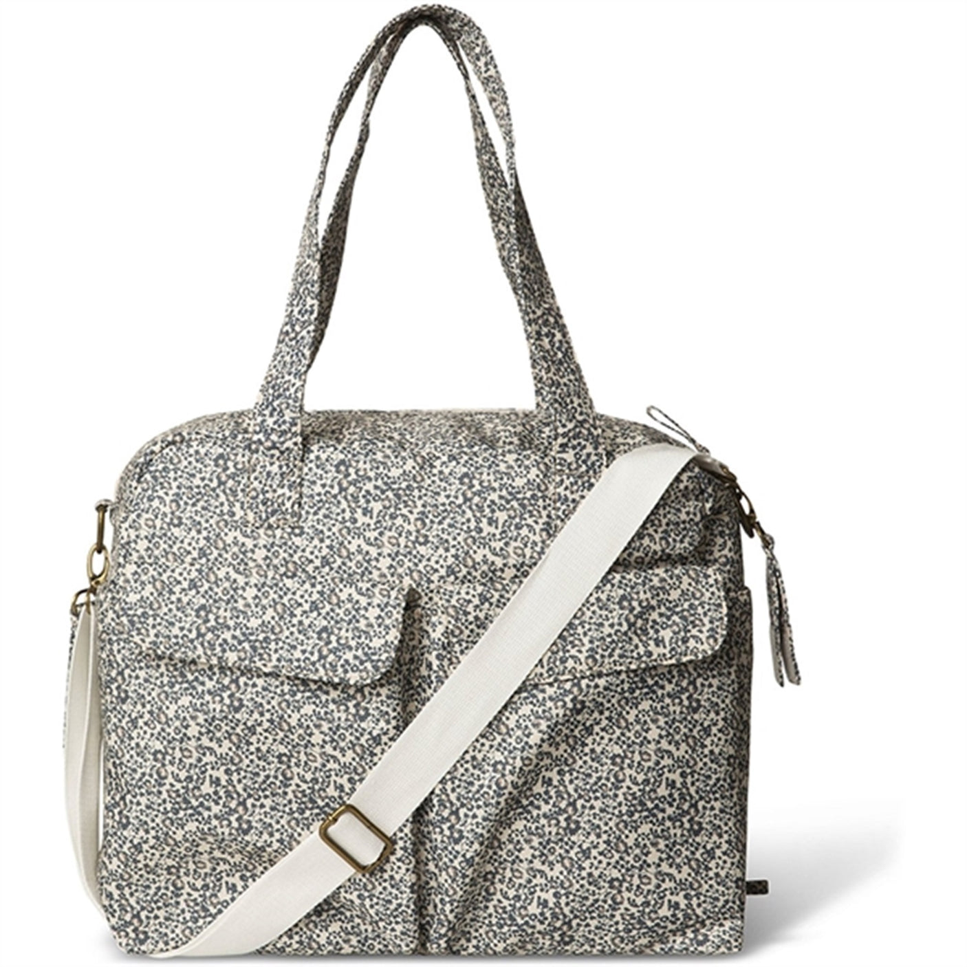 That's Mine Nursing Bag Benne Flores Sandshell/Blue