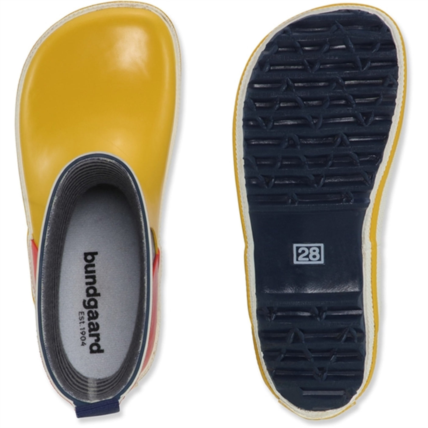 Bundgaard Charly High Rubber Boot Navy Multi Print