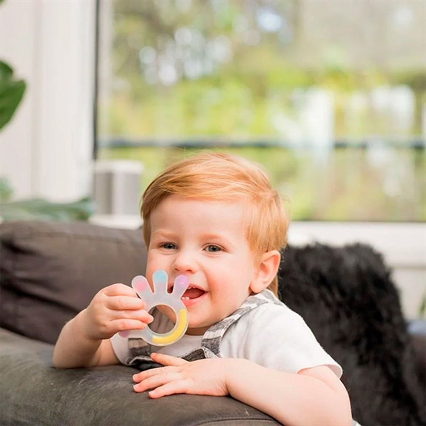 Haakaa Teething Ring Hand Purple/Green/Pink/Blue/Rosa/Yellow