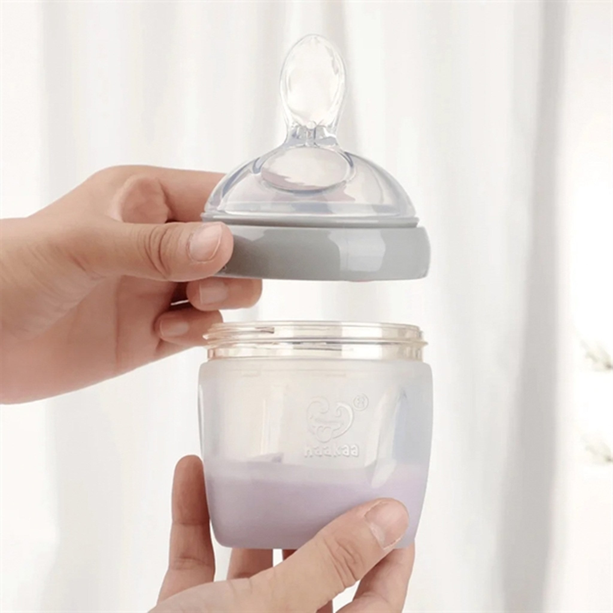 Aio Baby Haakaa Silicone Bottle With Spoon Gen 3. 3